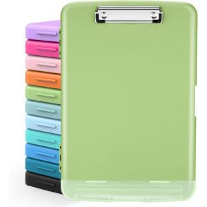 imageSooez Clipboards with Storage High Capacity Clip Boards 85x11 with Storage Heavy Duty Nursing Clipboard Folder Plastic Clipboard with Pen Holder for Women Teachers Work School ampamp Office SuppliesSea Foam Green