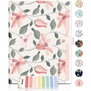 imageSooez Expanding File Folders Organizer Folders with 5 Pockets Folders for Documents wSticker Accordion File Organizer Paper Receipt Bill Filing Organizer School Office Travel Essentials SuppliesPink Floral