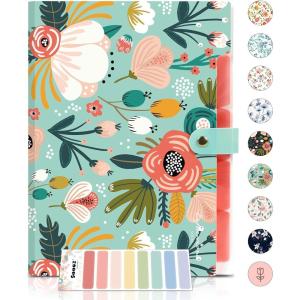 imageSooez Expanding File Folders Organizer Folders with 5 Pockets Folders for Documents wSticker Accordion File Organizer Paper Receipt Bill Filing Organizer School Office Travel Essentials SuppliesGreen Floral