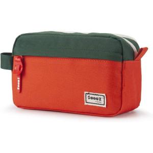 imageSooez Original High Capacity Pencil Case Big Pencil Bag Pouch Box Organizer Pen Case Portable Journaling Supplies with Easy Grip Handle ampamp Loop Aesthetic Supply for Girls Adults Mint GreenOrange