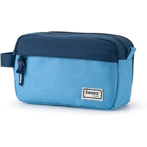 imageSooez Original High Capacity Pencil Case Big Pencil Bag Pouch Box Organizer Pen Case Portable Journaling Supplies with Easy Grip Handle ampamp Loop Aesthetic Supply for Girls Adults Mint GreenBlue