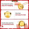 image100PCS 1 Inch Jingle Bells Christmas Metal Bells Craft for Christmas Festival Party Wedding Decorations DIY Project Large Jingle Bells Bulk Silver