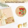 image120Pcs Foil Christmas Gift Tags Stickers for Presents 12 Jumbo Designs Sooez Self Adhesive to and from Labels Xmas Peel and Stick Gift Name Tags Festival Holiday Christmas Wrapping AccessoriesKraft Paper