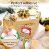 image120Pcs Foil Christmas Gift Tags Stickers for Presents 12 Jumbo Designs Sooez Self Adhesive to and from Labels Xmas Peel and Stick Gift Name Tags Festival Holiday Christmas Wrapping AccessoriesWhite Paper