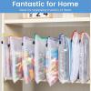 imageSooez 24 Pack Mesh Zipper Pouch Bags with Label Pocket A6 9147 in Small Pencil Case Pouch for Organizing Clear Plastic Pencil Pouches Bulk for School Supplies Storage Money Envelopes for CashA3
