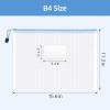 imageSooez 24 Pack Mesh Zipper Pouch Bags with Label Pocket A6 9147 in Small Pencil Case Pouch for Organizing Clear Plastic Pencil Pouches Bulk for School Supplies Storage Money Envelopes for CashB4