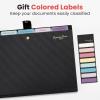 imageSooez Accordion File Organizer Letter Size Expanding File Folder with Labels 5 Pocket Folders for Documents Portable Paper Bill Receipt Organizer for Home School Office Supplies BlackPink