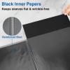 imageSooez Art Portfolios 11quotx17quot Large Portfolio Folder with 30 Pockets ampamp Black Inner Sheets Display 60 Pages 11 x 17 Presentation BookBlack
