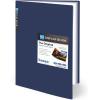 imageSooez Art Portfolios 11quotx17quot Large Portfolio Folder with 30 Pockets ampamp Black Inner Sheets Display 60 Pages 11 x 17 Presentation BookNavy Blue