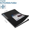 imageSooez Art Portfolios 11quotx17quot Large Portfolio Folder with 30 Pockets ampamp Black Inner Sheets Display 60 Pages 11 x 17 Presentation BookPink