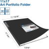 imageSooez Art Portfolios 11quotx17quot Large Portfolio Folder with 30 Pockets ampamp Black Inner Sheets Display 60 Pages 11 x 17 Presentation BookPink