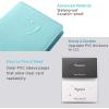 imageSooez Leather Professional Business Card Book Holder Organizer 240 Capacity Credit Card Booklet PU Name Cards Holder Storage File for Men Women BlackMint Green