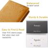 imageSooez Leather Professional Business Card Book Holder Organizer 240 Capacity Credit Card Booklet PU Name Cards Holder Storage File for Men Women BlackOrange