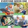 imageSooez Original Clipboard with 2 Storage ampamp Pen Holder Heavy Duty Clip Boards 85x11 with Dual Storage Clearview Dry Erase Coach Clipboard with Real Hinge High Capacity School ampamp Office SuppliesGray  Green