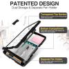 imageSooez Original Clipboard with 2 Storage ampamp Pen Holder Heavy Duty Clip Boards 85x11 with Dual Storage Clearview Dry Erase Coach Clipboard with Real Hinge High Capacity School ampamp Office SuppliesBlack
