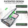 imageSooez Original Clipboard with 2 Storage ampamp Pen Holder Heavy Duty Clip Boards 85x11 with Dual Storage Clearview Dry Erase Coach Clipboard with Real Hinge High Capacity School ampamp Office SuppliesGray  Green