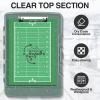 imageSooez Original Clipboard with 2 Storage ampamp Pen Holder Heavy Duty Clip Boards 85x11 with Dual Storage Clearview Dry Erase Coach Clipboard with Real Hinge High Capacity School ampamp Office SuppliesGreen