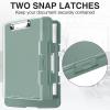 imageSooez Original Clipboard with 2 Storage ampamp Pen Holder Heavy Duty Clip Boards 85x11 with Dual Storage Clearview Dry Erase Coach Clipboard with Real Hinge High Capacity School ampamp Office SuppliesGreen
