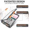 imageSooez Original Clipboard with 2 Storage ampamp Pen Holder Heavy Duty Clip Boards 85x11 with Dual Storage Clearview Dry Erase Coach Clipboard with Real Hinge High Capacity School ampamp Office SuppliesGray  Orange