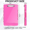 imageSooez Original Clipboard with 2 Storage ampamp Pen Holder Heavy Duty Clip Boards 85x11 with Dual Storage Clearview Dry Erase Coach Clipboard with Real Hinge High Capacity School ampamp Office SuppliesPink