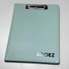 imageSooez Premium PU Leather Padfolio Clipboard with Notepad Letter Size BlackMint Green