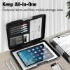 imageSooez Toughest Clipboard with Storage Internal Pen Pouch Included Letter A4 Size Shockproof Heavy Duty Plastic Clip Boards 85x11 High Capacity Clipboards Box Case for Contractor Trucker DriverLight Purple