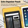 imageSooez Toughest Clipboard with Storage Internal Pen Pouch Included Letter A4 Size Shockproof Heavy Duty Plastic Clip Boards 85x11 High Capacity Clipboards Box Case for Contractor Trucker DriverYellow  Black Corner