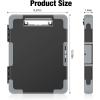 imageSooez Toughest Clipboard with Storage Internal Pen Pouch Included Letter A4 Size Shockproof Heavy Duty Plastic Clip Boards 85x11 High Capacity Clipboards Box Case for Contractor Trucker DriverLight Purple