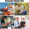 imageSooez Toughest Clipboard with Storage Internal Pen Pouch Included Letter A4 Size Shockproof Heavy Duty Plastic Clip Boards 85x11 High Capacity Clipboards Box Case for Contractor Trucker DriverBlack  Red Corner