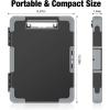imageSooez Toughest Clipboard with Storage Internal Pen Pouch Included Letter A4 Size Shockproof Heavy Duty Plastic Clip Boards 85x11 High Capacity Clipboards Box Case for Contractor Trucker DriverDark Blue