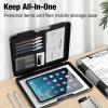 imageSooez Toughest Clipboard with Storage Internal Pen Pouch Included Letter A4 Size Shockproof Heavy Duty Plastic Clip Boards 85x11 High Capacity Clipboards Box Case for Contractor Trucker DriverDark Blue