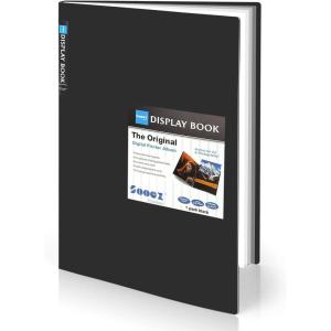 imageSooez Art Portfolios 11quotx17quot Large Portfolio Folder with 30 Pockets ampamp Black Inner Sheets Display 60 Pages 11 x 17 Presentation BookBlack