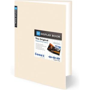 imageSooez Art Portfolios 11quotx17quot Large Portfolio Folder with 30 Pockets ampamp Black Inner Sheets Display 60 Pages 11 x 17 Presentation BookIvory