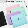 imageSooez 7 Pocket Expanding File Folder Premium Accordion File Organizer Letter Size Folders for Documents Sleek Filing Folders with Bungee Closure Portable Folders for School Office Supplies GreenGreen