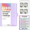 imageSooez 100 Envelopes Cash Envelopes Budget Binder  Easy ampamp Fun Money Saving WayPurple