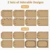 imageSooez 304PCS Larger 2quot x 3quot to and from Christmas Labels Stickers 8 Design AllPurpose Thicker Brown Kraft to and from Gift Tag Stickers SelfAdhesive Holiday Present Name Sticker