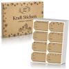 imageSooez 304PCS Larger 2quot x 3quot to and from Christmas Labels Stickers 8 Design AllPurpose Thicker Brown Kraft to and from Gift Tag Stickers SelfAdhesive Holiday Present Name Sticker