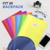 image:imageSooez 7 Pack Folders with Pockets 2 Pocket Folders with Extra Labels Plastic Folder with Pockets Heavy Duty File Folder Bulk School Business Office Filing SuppliesRainbow