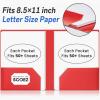 image:imageSooez 7 Pack Folders with Pockets 2 Pocket Folders with Extra Labels Plastic Folder with Pockets Heavy Duty File Folder Bulk School Business Office Filing SuppliesRainbow