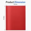 image:imageSooez 7 Pack Folders with Pockets 2 Pocket Folders with Extra Labels Plastic Folder with Pockets Heavy Duty File Folder Bulk School Business Office Filing SuppliesRainbow