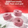 image:imageSooez 3 Roll Raffia Ribbon String 984 Feet Christmas Gift Wrapping Raffia Paper String Ribbon Packing Paper Twine for Craft Supply Christmas 328Feet Each RollRedWhite