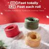 image:imageSooez 3 Roll Raffia Ribbon String 984 Feet Christmas Gift Wrapping Raffia Paper String Ribbon Packing Paper Twine for Craft Supply Christmas 328Feet Each RollRedGreenNatural