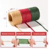 image:imageSooez 3 Roll Raffia Ribbon String 984 Feet Christmas Gift Wrapping Raffia Paper String Ribbon Packing Paper Twine for Craft Supply Christmas 328Feet Each RollRedGreenNatural