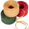 image:imageSooez 3 Roll Raffia Ribbon String 984 Feet Christmas Gift Wrapping Raffia Paper String Ribbon Packing Paper Twine for Craft Supply Christmas 328Feet Each RollRedGreenNatural