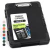 image:imageSooez Toughest Clipboard with Storage Internal Pen Pouch Included Letter A4 Size Shockproof Heavy Duty Plastic Clip Boards 85x11 High Capacity Clipboards Box Case for Contractor Trucker DriverAll Black