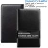 image:imageSooez ZipEnclosed Business Card Holder Organizer Professional Credit Card Case Book for Women Men 240 Capacity Premium Vegan Leather Gift Card Organizer Storage Business Card Wallet BrownBeige