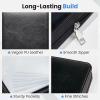 image:imageSooez ZipEnclosed Business Card Holder Organizer Professional Credit Card Case Book for Women Men 240 Capacity Premium Vegan Leather Gift Card Organizer Storage Business Card Wallet BrownBrown