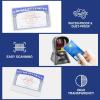 image:imageSooez 6 Pack Social Security Card Protector 24 Mil Thick Card Protector Sleeves Protective Credit Card Sleeve Clear Card Sleeves Perfect Fit for Social Security Medicare Credit Business Card6