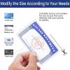 image:imageSooez 6 Pack Social Security Card Protector 24 Mil Thick Card Protector Sleeves Protective Credit Card Sleeve Clear Card Sleeves Perfect Fit for Social Security Medicare Credit Business Card6
