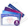image:imageSooez 6 Pack Social Security Card Protector 24 Mil Thick Card Protector Sleeves Protective Credit Card Sleeve Clear Card Sleeves Perfect Fit for Social Security Medicare Credit Business Card6